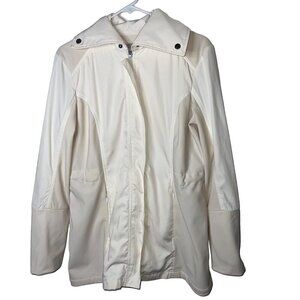 Anatomie Womens Jacket Size Large Beige Travel City Slick Pockets Full Zip